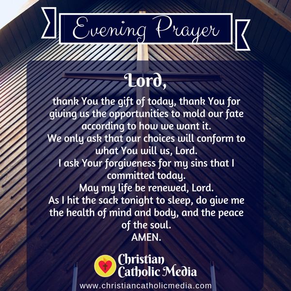 Evening Prayer Catholic Tuesday 9 10 2019 Christian Catholic Media