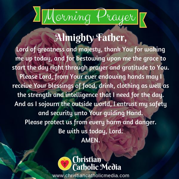 Morning Prayer Catholic Thursday 8 15 2019 Christian Catholic Media