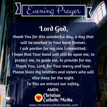 Evening Prayer Catholic Tuesday March 22, 2022 – Christian Catholic Media