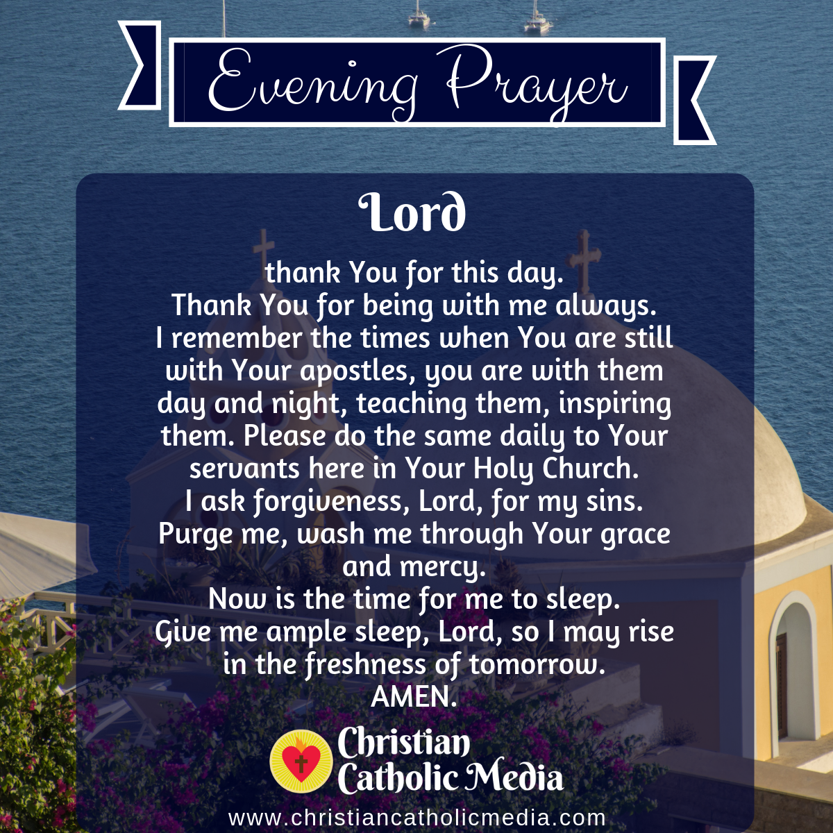 Evening Prayer Catholic Thursday August 19, 2021 – Christian Catholic Media