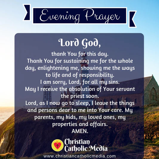 Evening Prayer Catholic Friday August 26, 2022