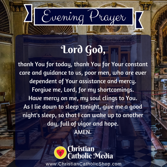 Evening Prayer Catholic Sunday August 7, 2022