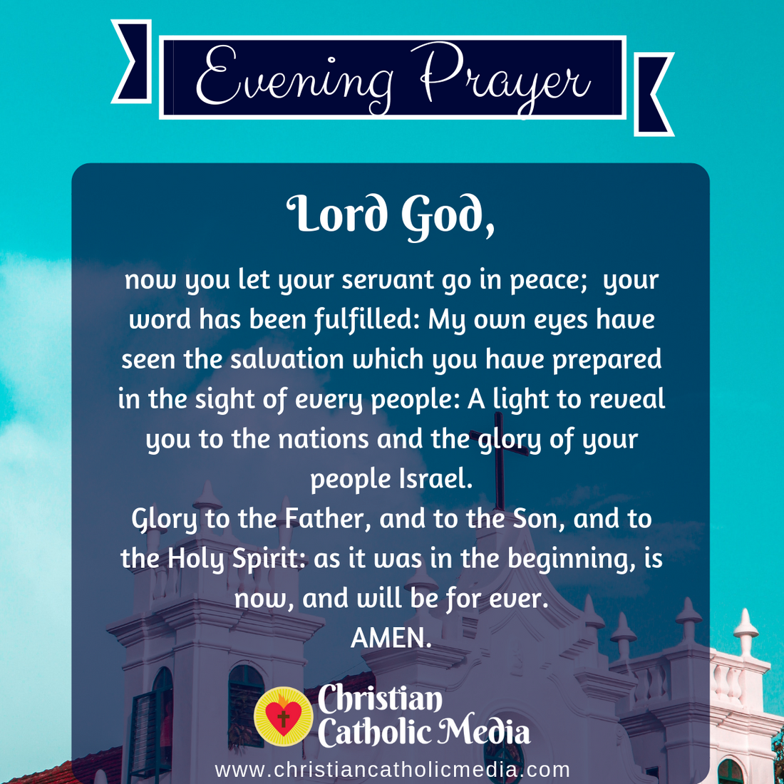 Evening Prayer Catholic Sunday 12-29-2019 – Christian Catholic Media