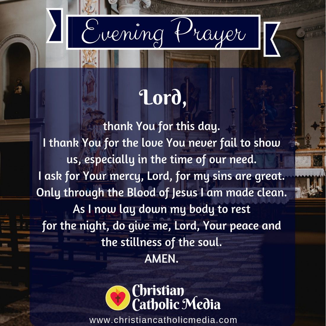 Evening Prayer Catholic Wednesday February 23, 2022