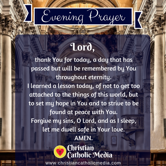 Evening Prayer Catholic Saturday July 16, 2022