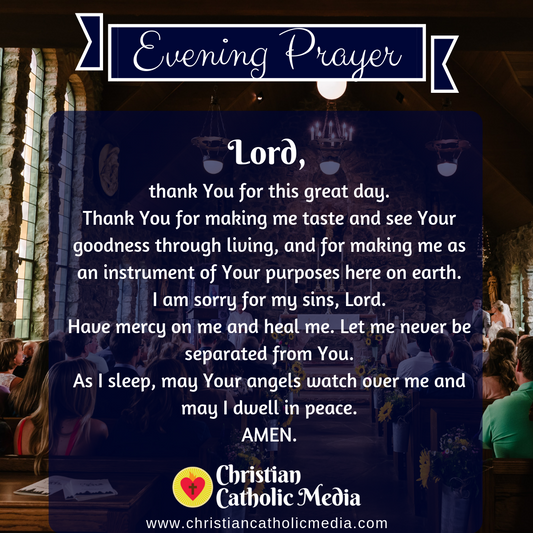 Evening Prayer Catholic Thursday July 21, 2022