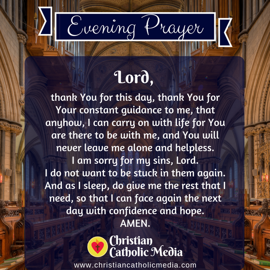 Evening Prayer Catholic Friday July 29, 2022