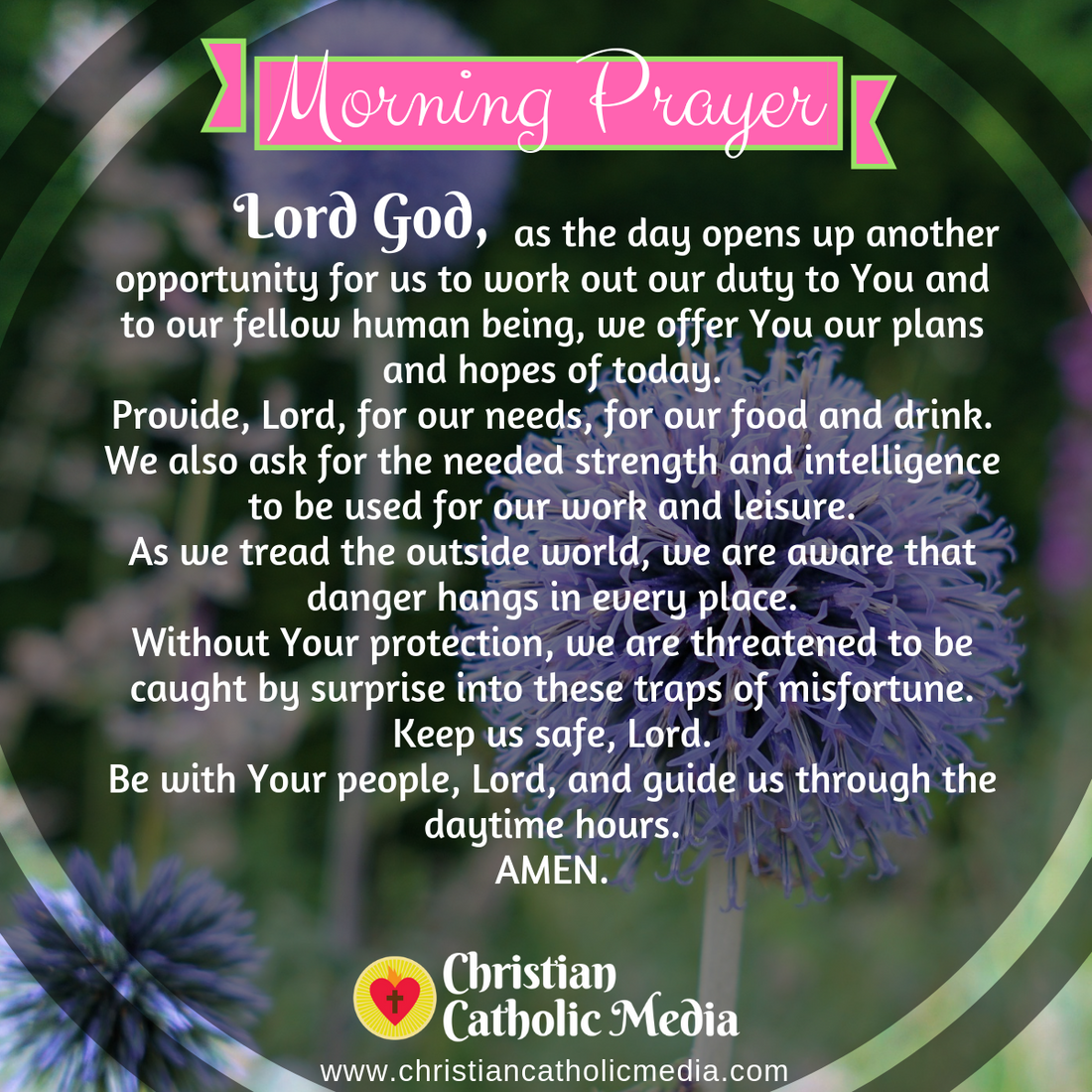 Tuesday Morning Prayer ⋆ Our Father Prayer - Christians United in Faith