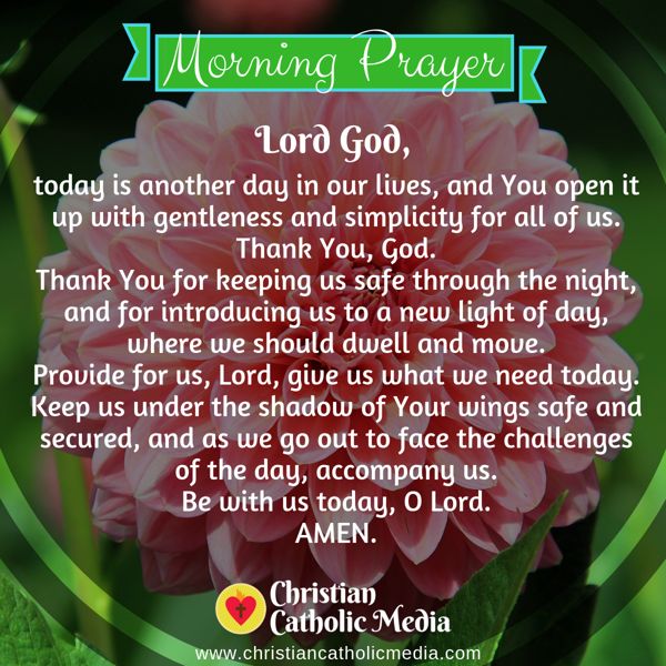 Morning Prayer Catholic Monday 7-29-2019