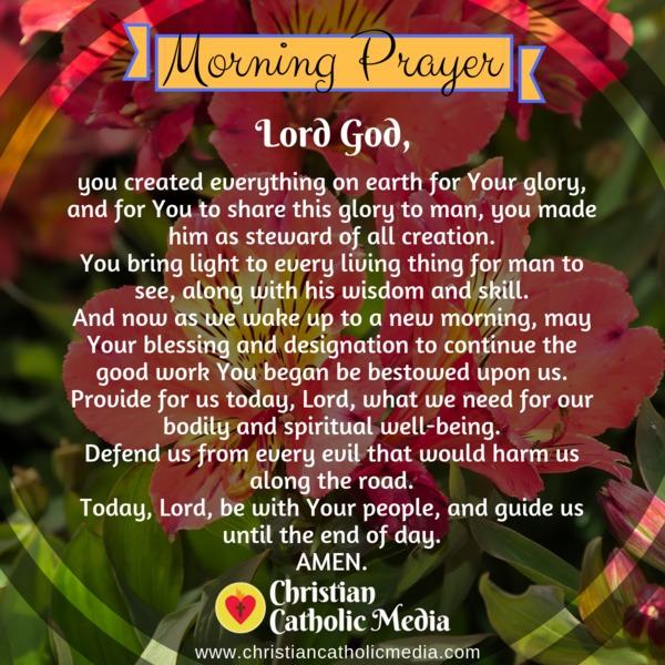 Morning Prayer Catholic Monday 11-11-2019