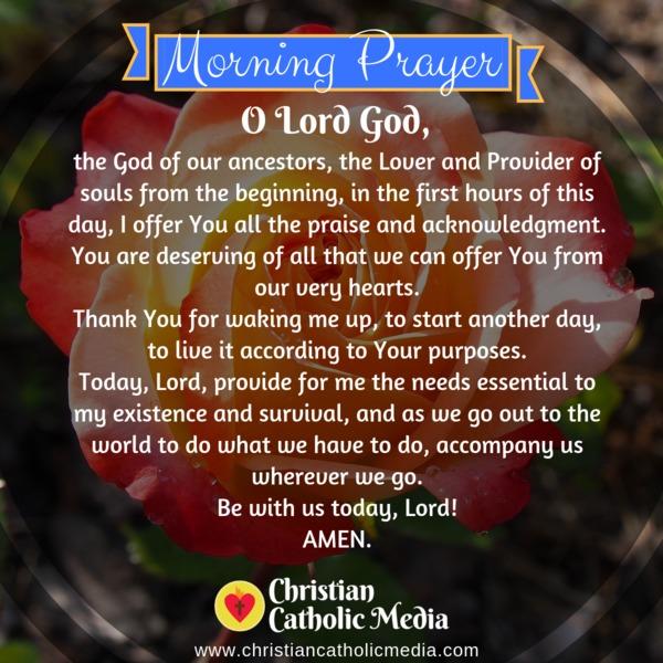 Morning Prayer Catholic Friday 11-8-2019