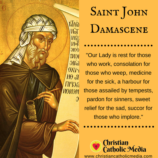 St. John Damascene - Saturday December 4, 2021