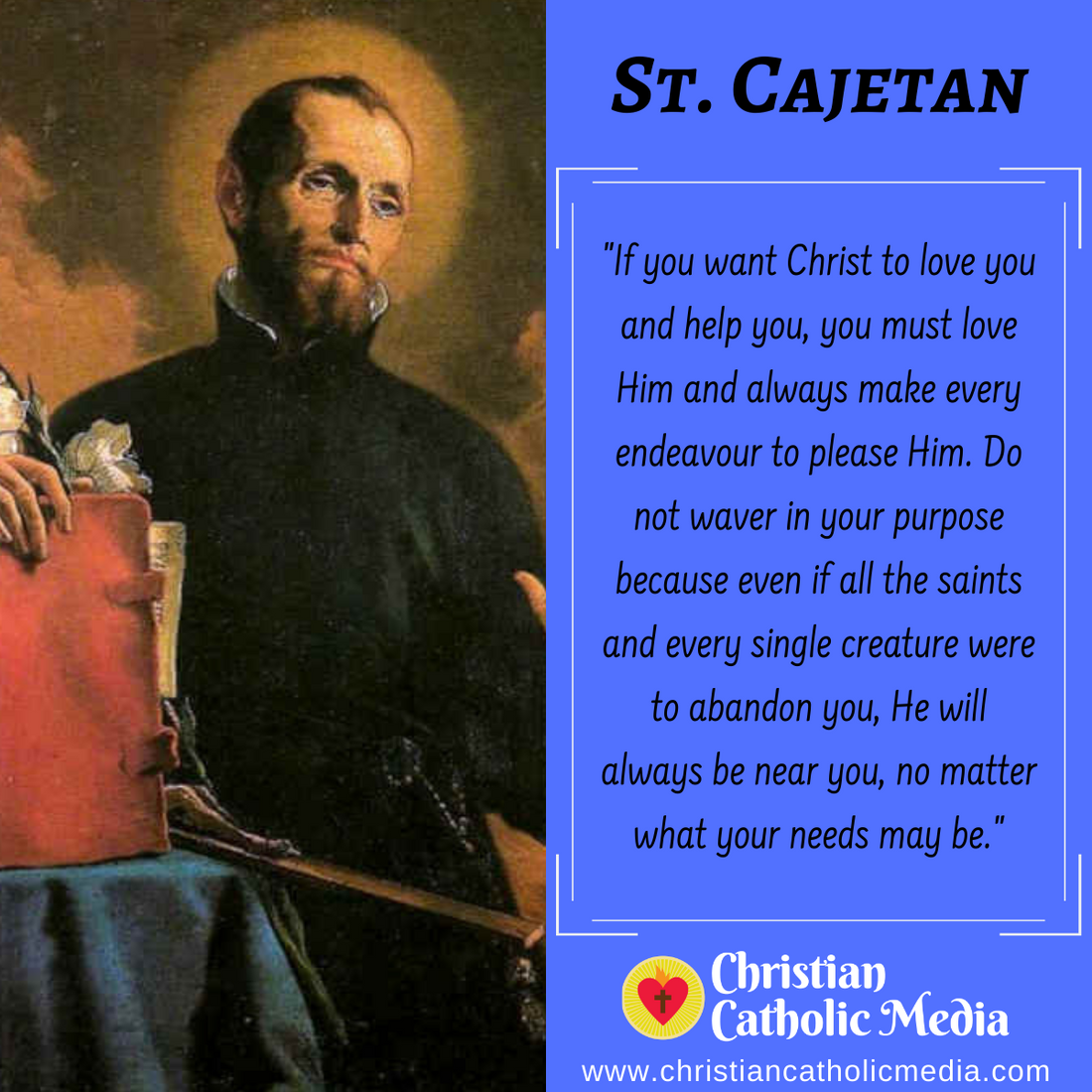 St. Cajetan - Saturday August 7, 2021