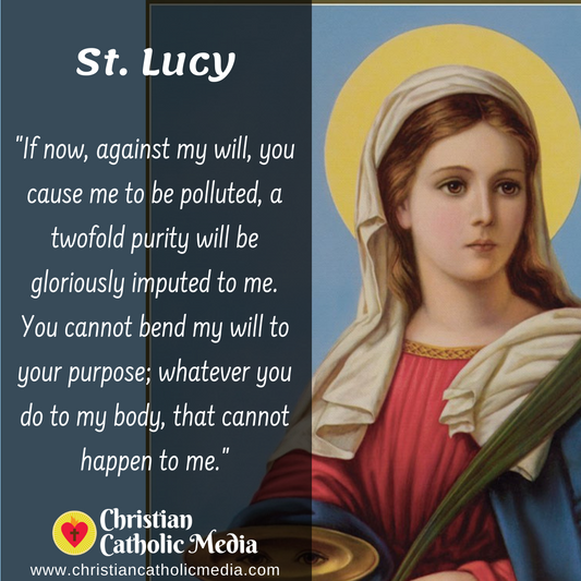 St. Lucy - Sunday December 13, 2020