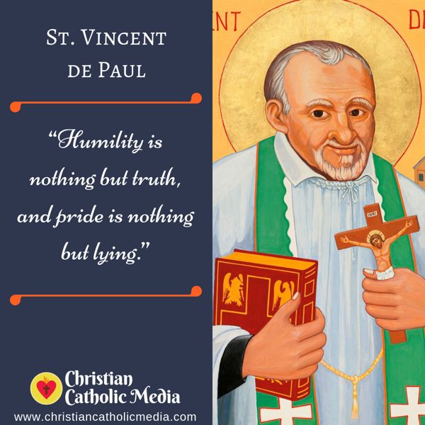 St. Vincent de Paul - Friday September 27, 2019