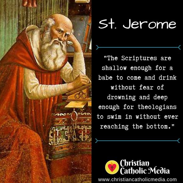 St. Jerome - Monday September 30, 2019